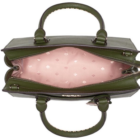 Kate spade Cameron woven sapling green satchel - Picture 5 of 6